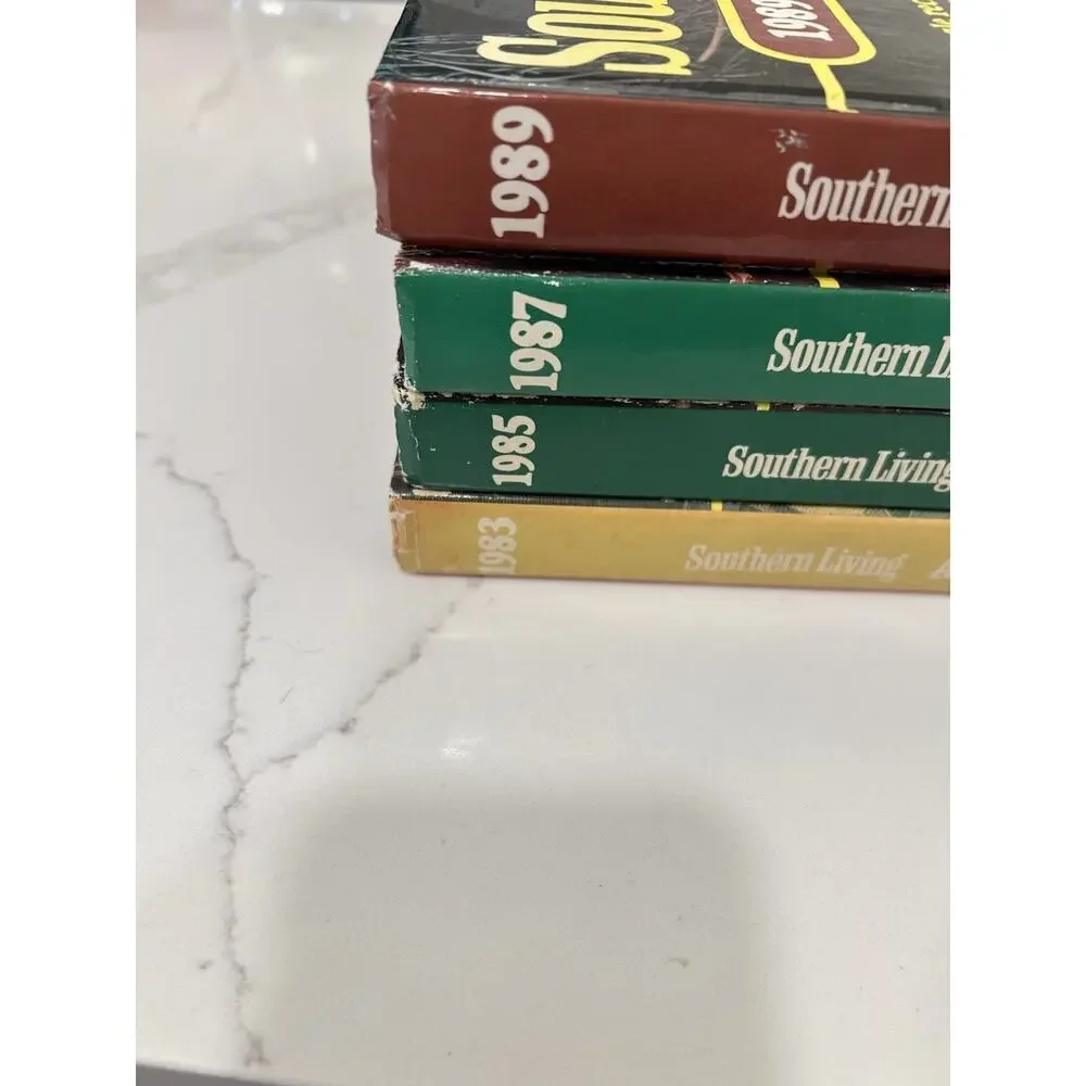 Lot of 3 Southern Living Annual Recipes 1983 1985 1987 1989 Hardcover‎ Cook Book